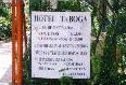 Hotel Taboga sign